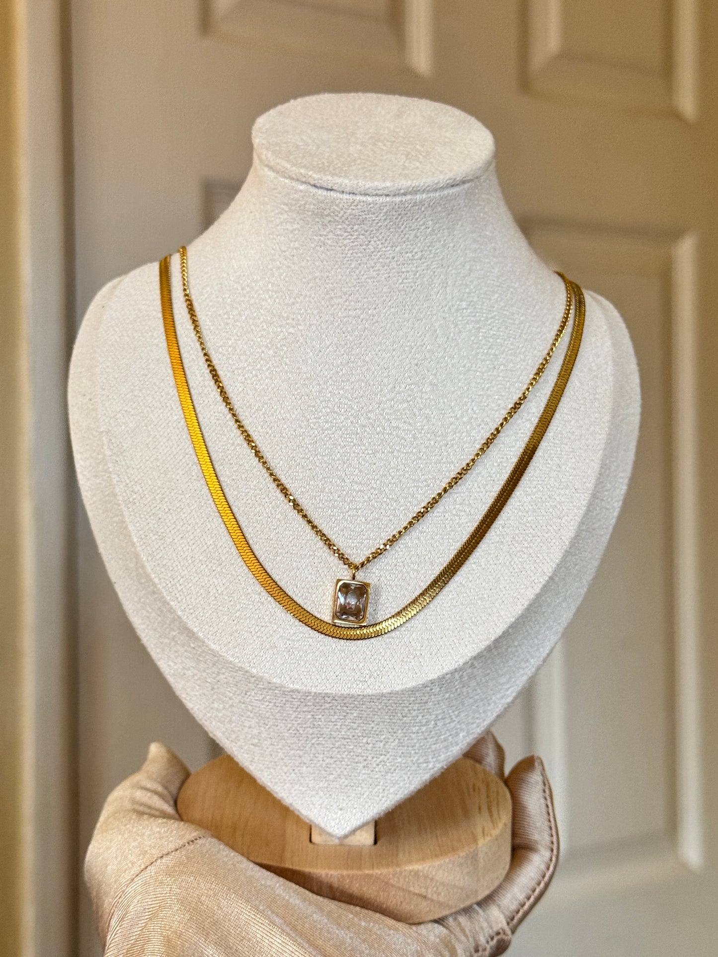 Two Piece Double Layer - Stainless Steel, Unisex Design, Metal Coating