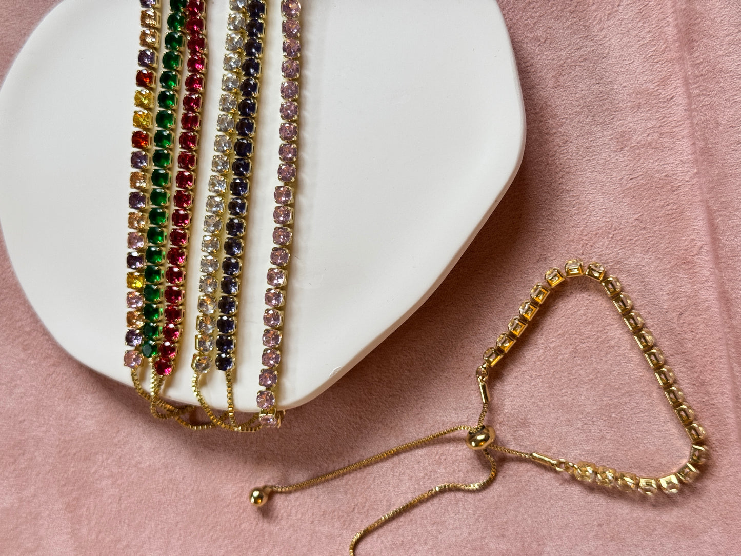 zircon tennis pull-out bracelets