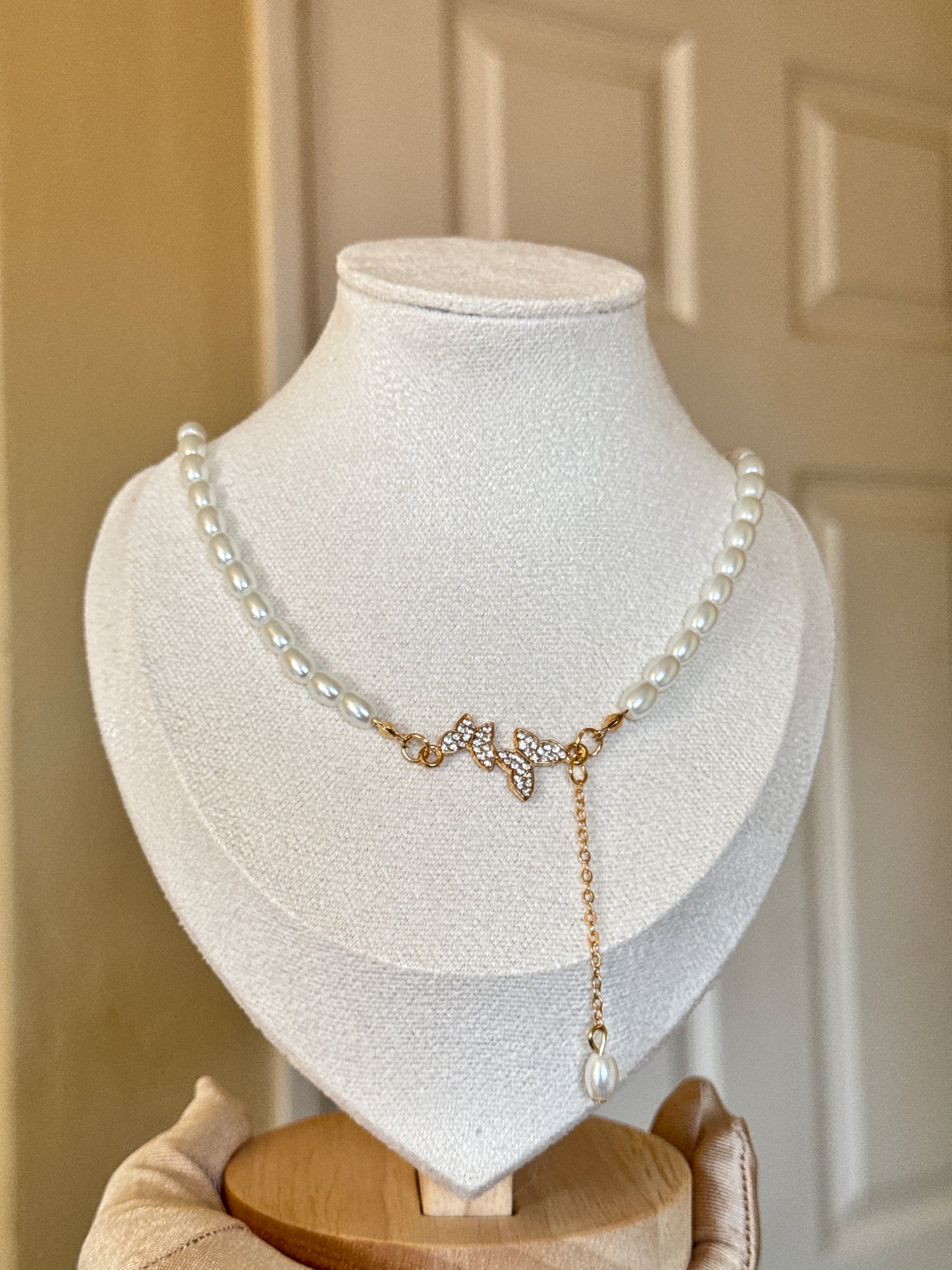 Pearl Butterfly necklace