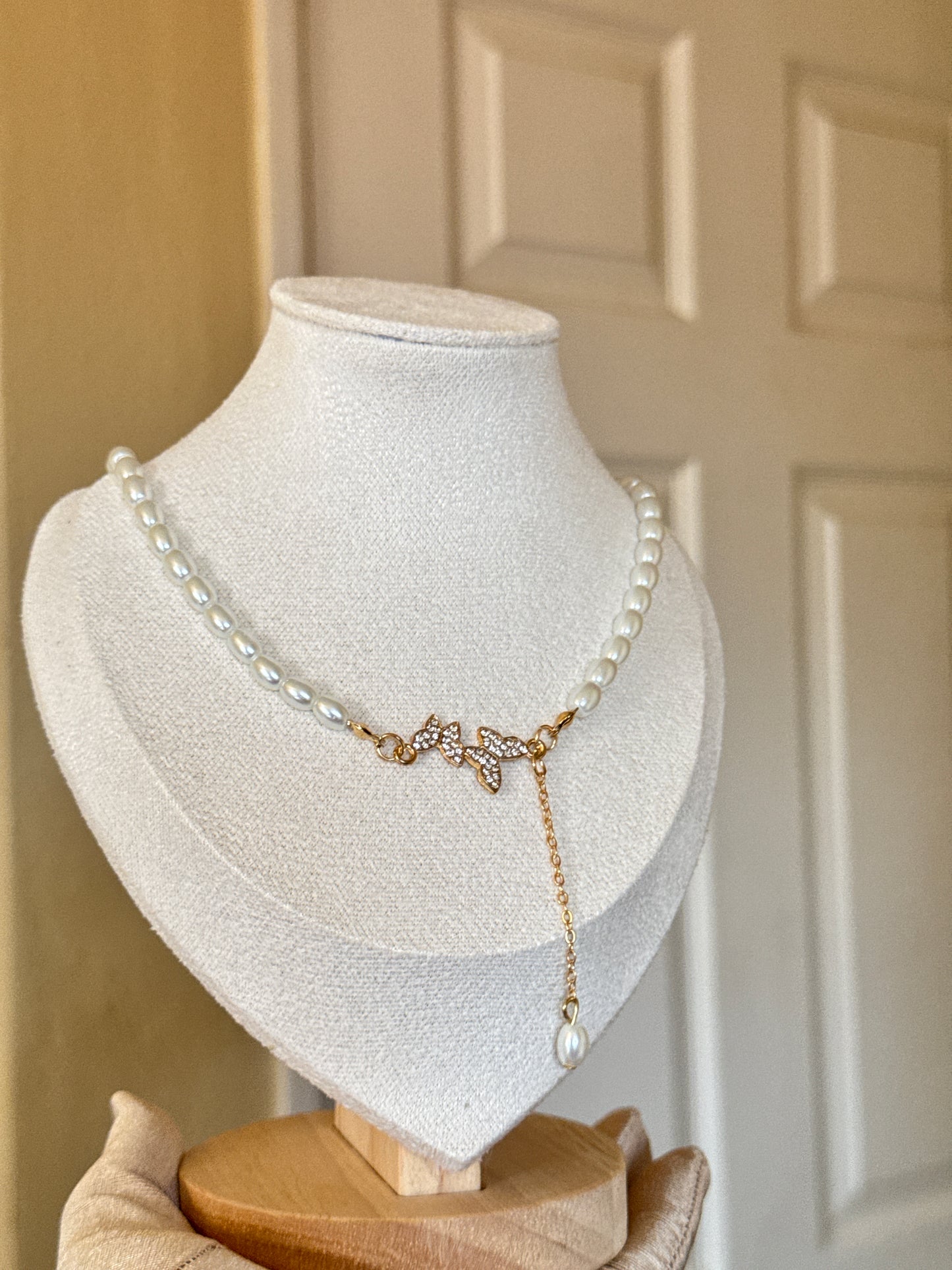 Pearl Butterfly necklace