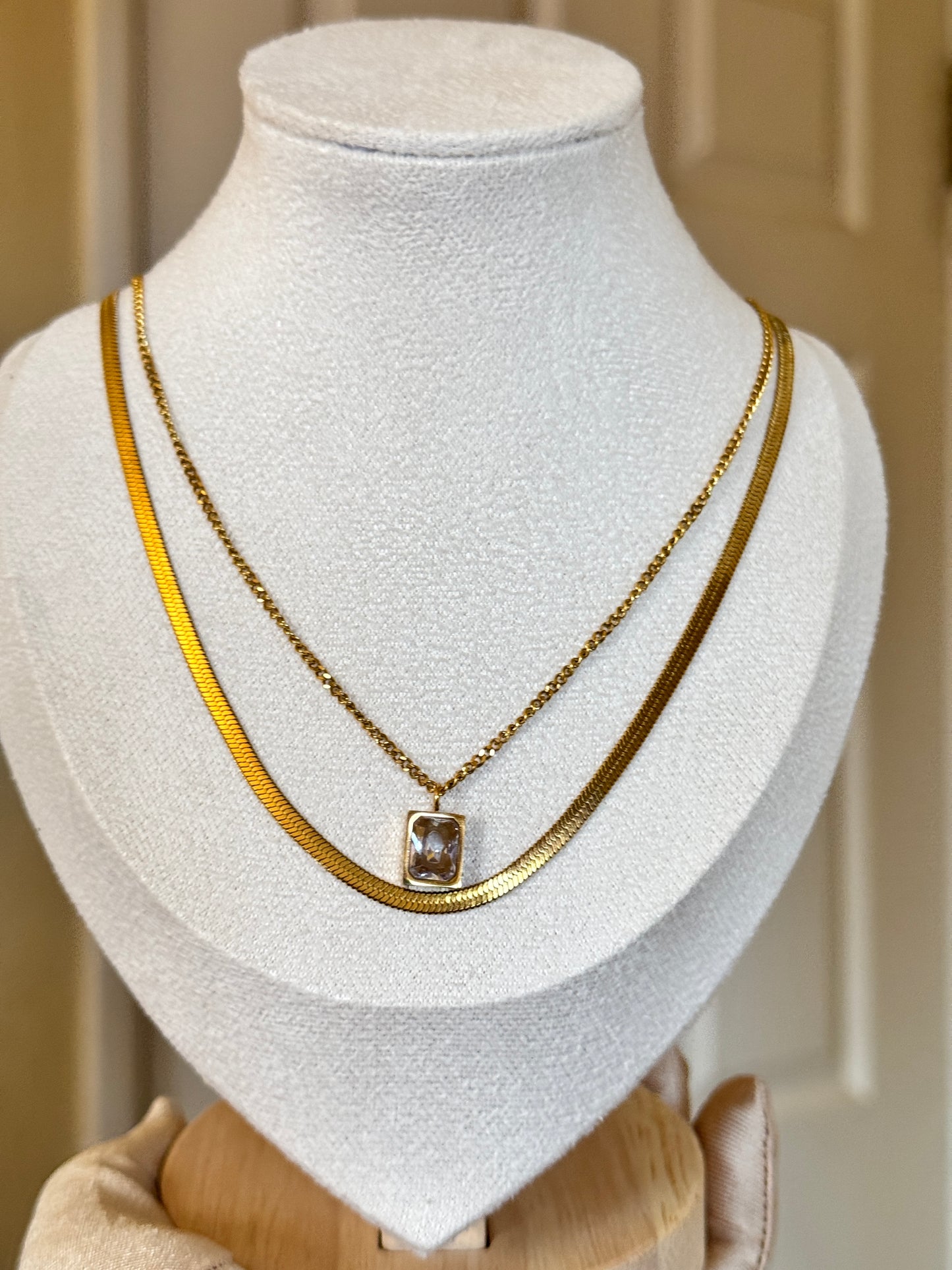 Two Piece Double Layer - Stainless Steel, Unisex Design, Metal Coating