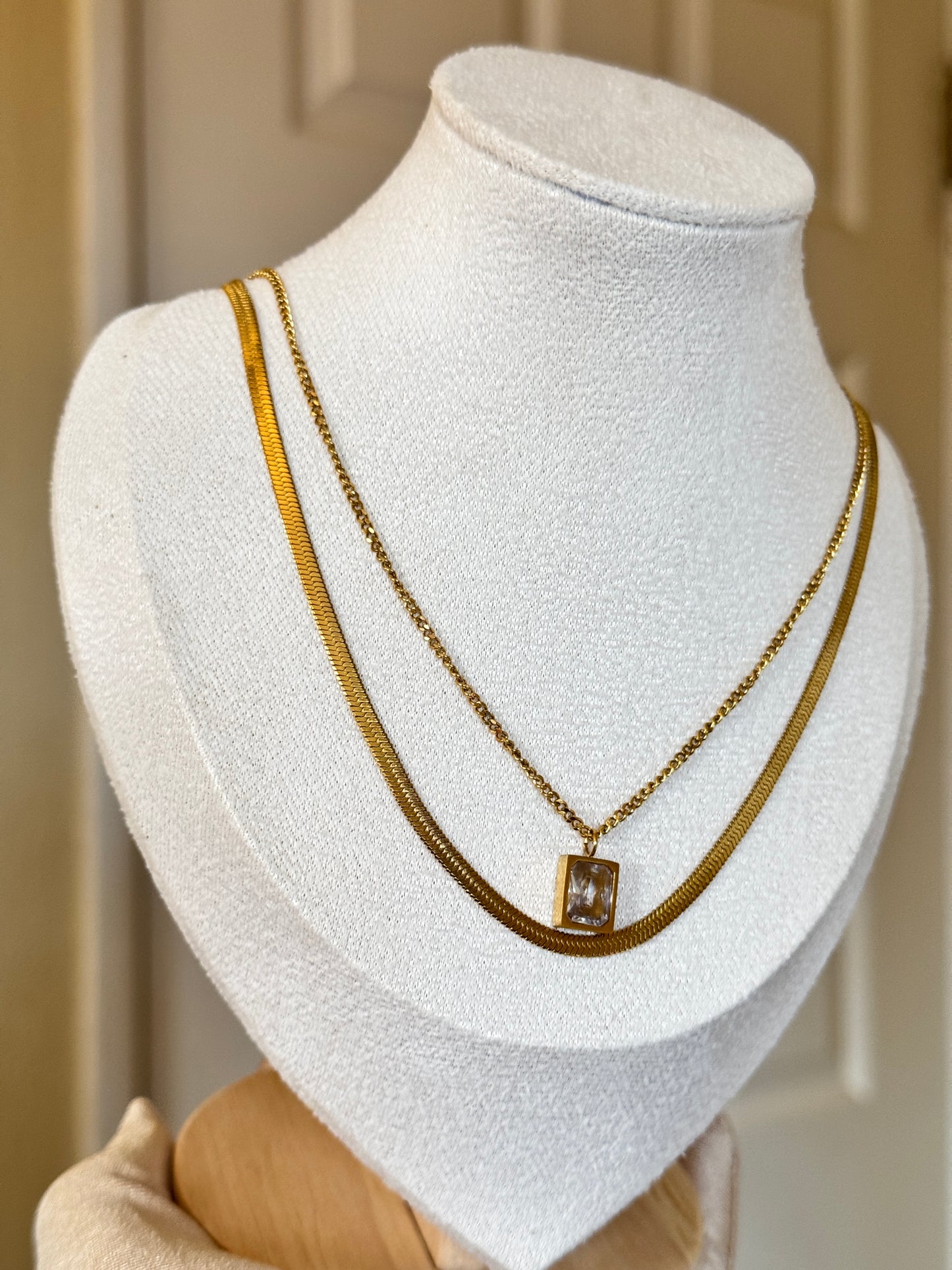 Two Piece Double Layer - Stainless Steel, Unisex Design, Metal Coating
