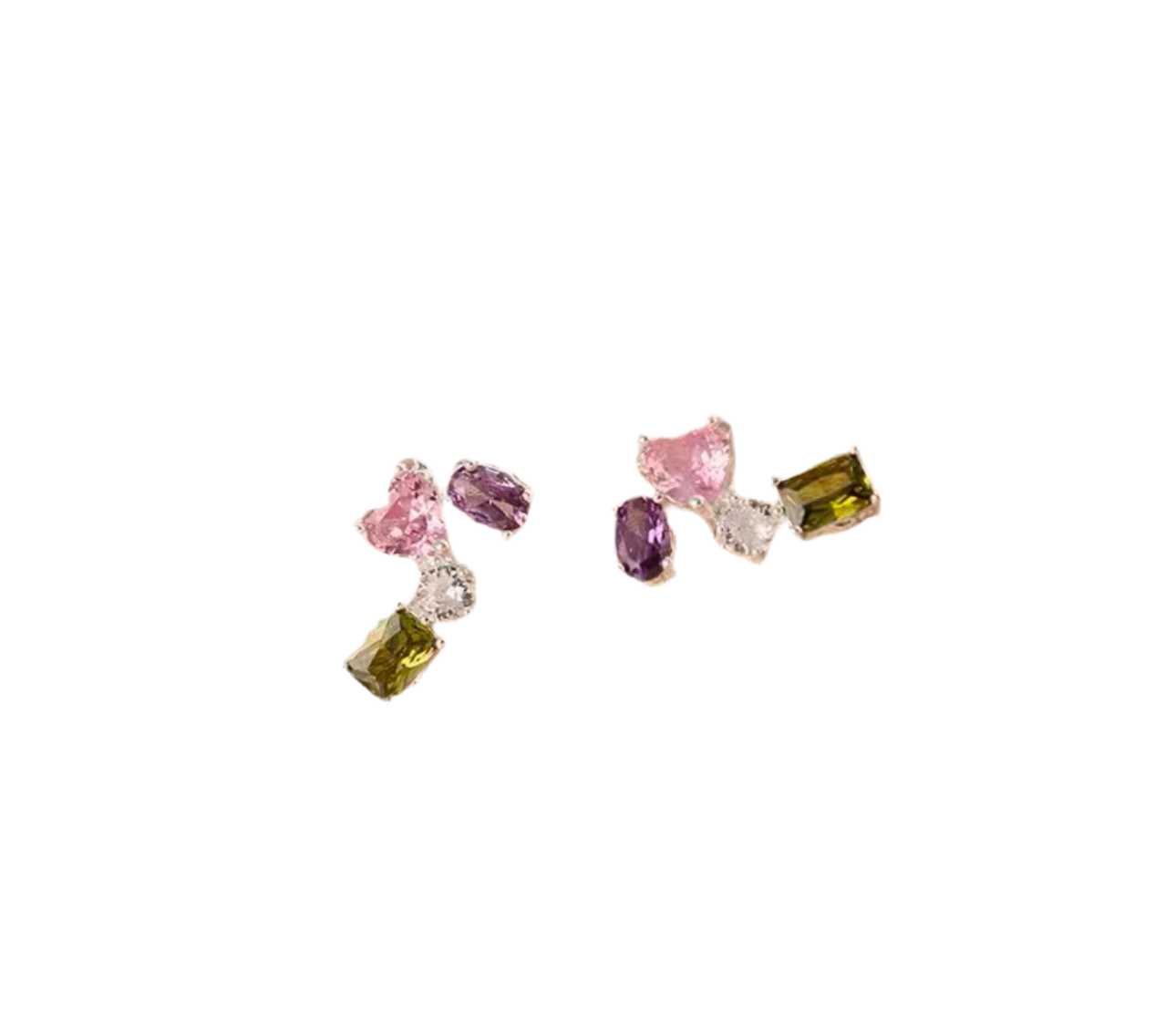 Rhinestone Colorful Stone Earrings for women
