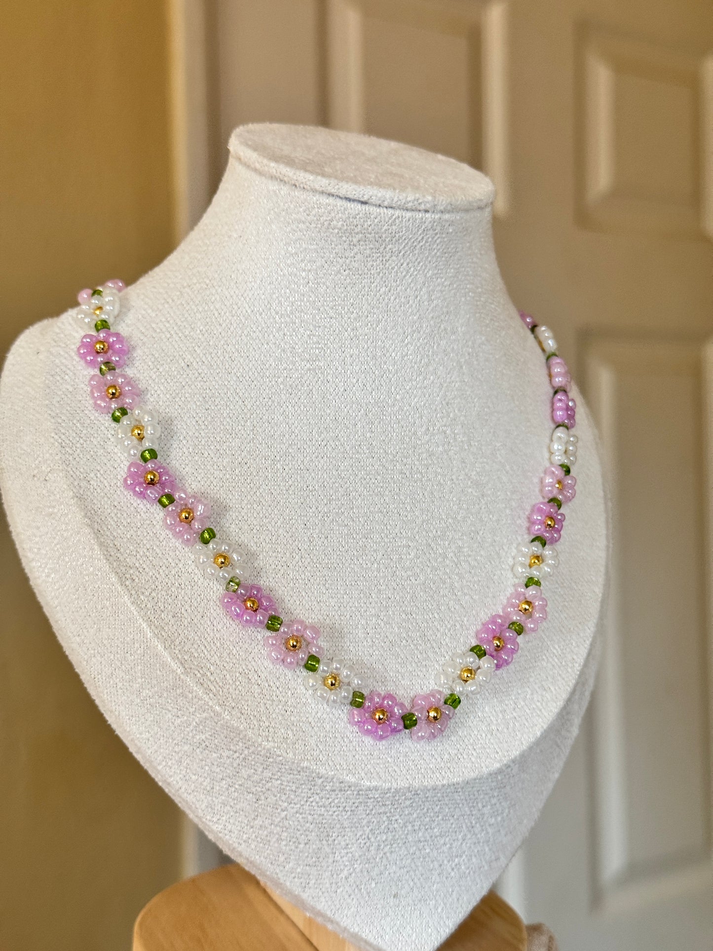 Flower design beaded Necklace