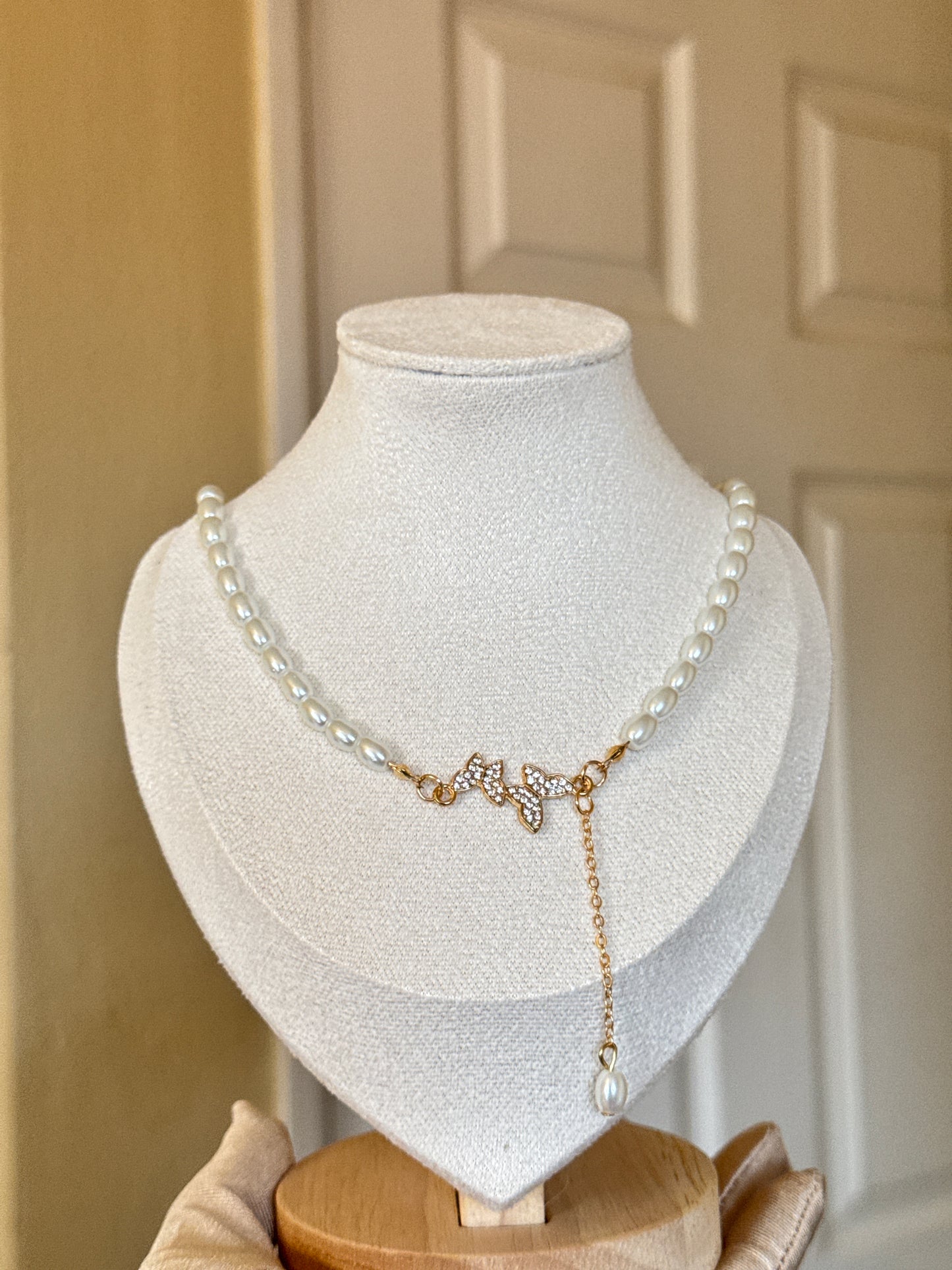 Pearl Butterfly necklace