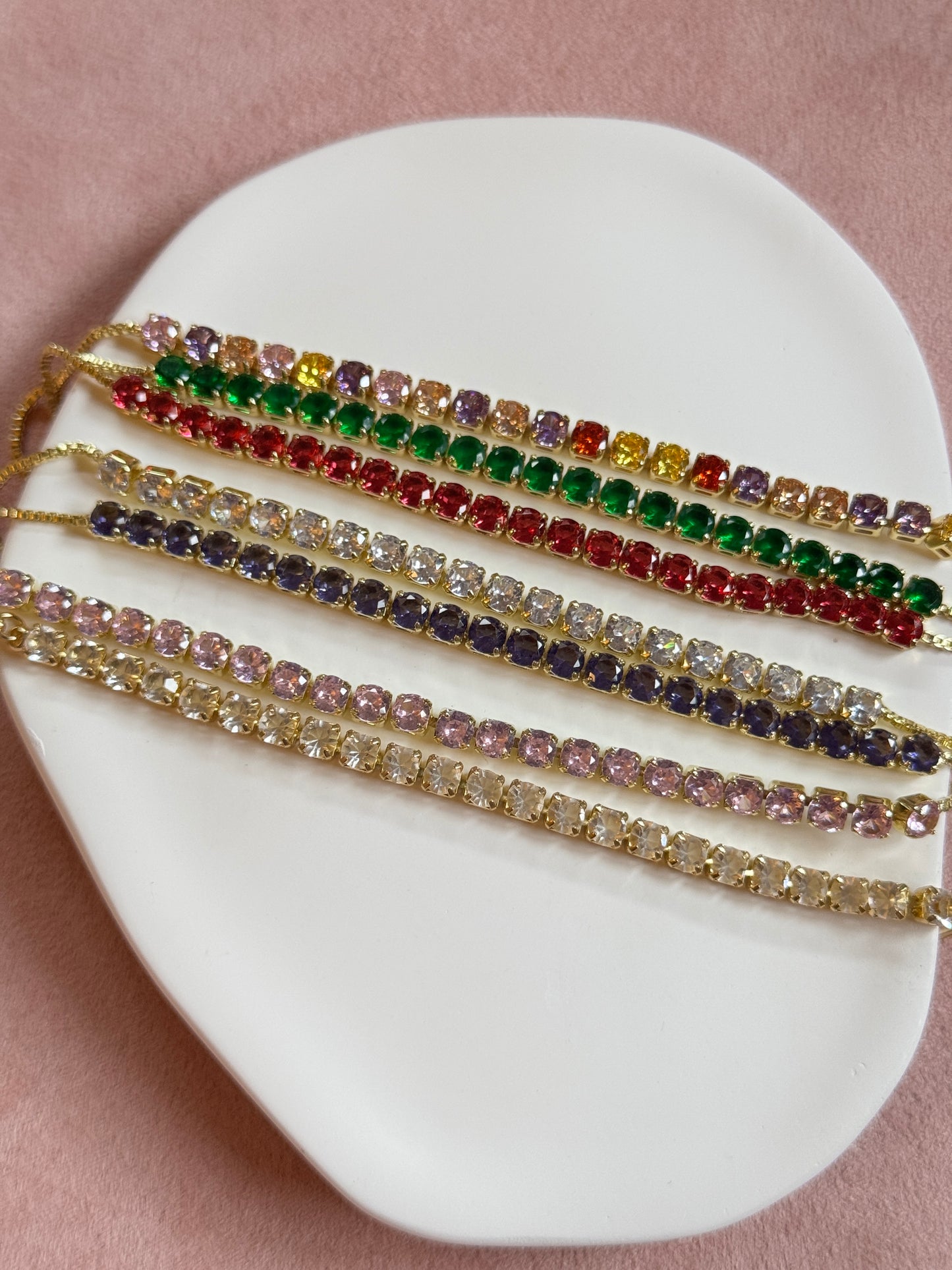 zircon tennis pull-out bracelets