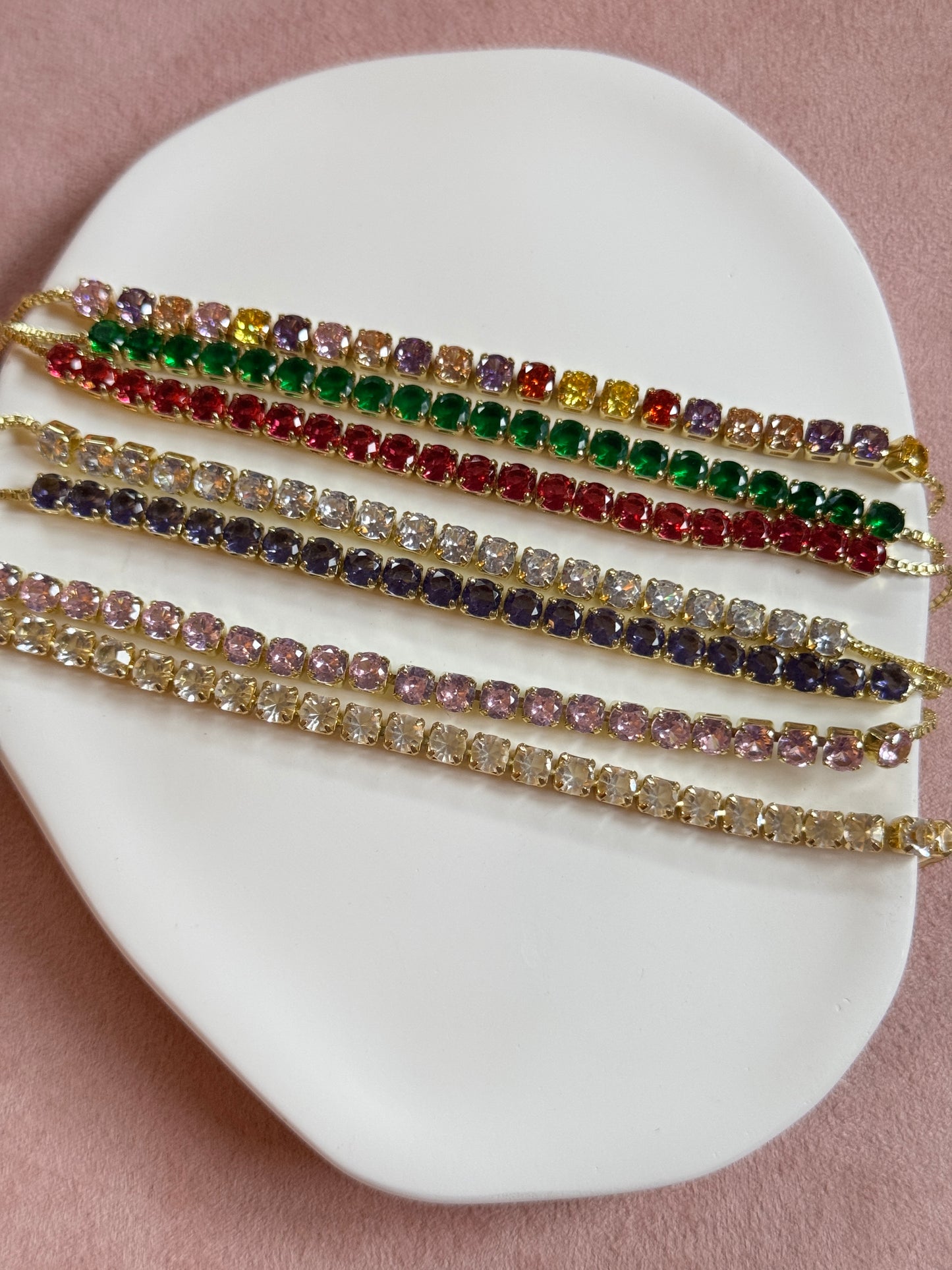 zircon tennis pull-out bracelets