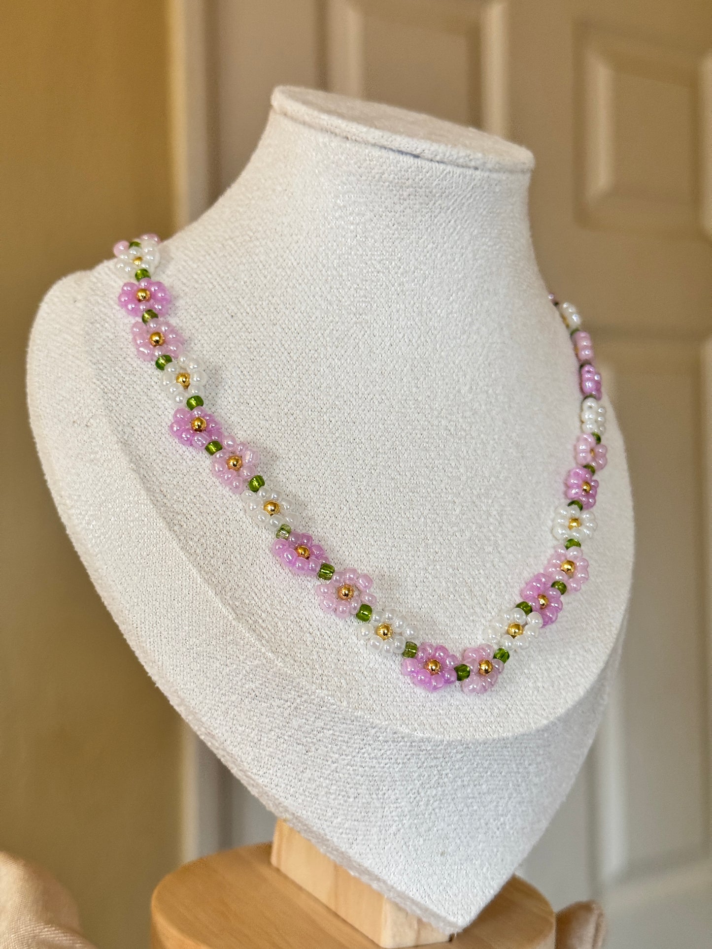Flower design beaded Necklace