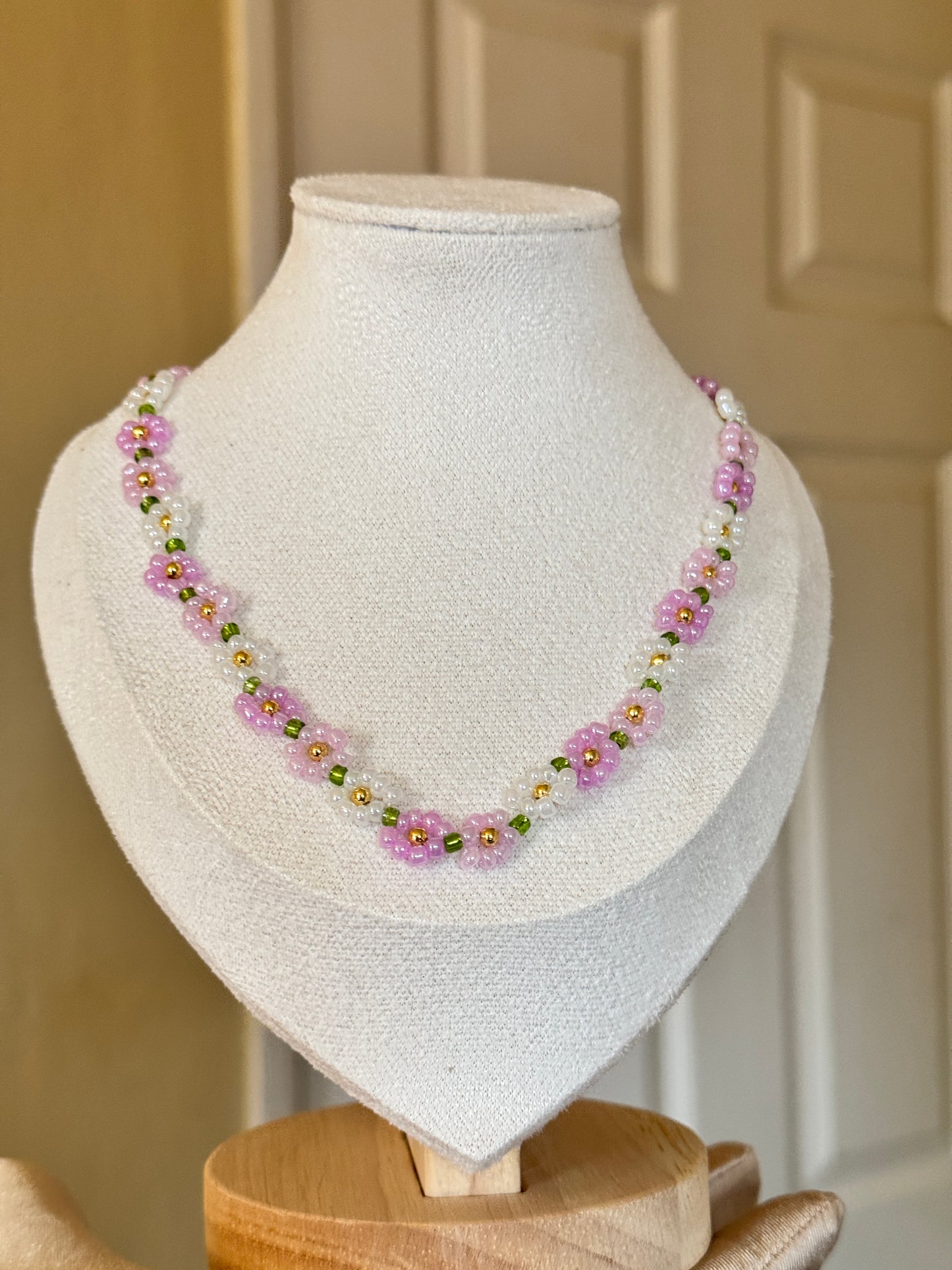 Flower design beaded Necklace