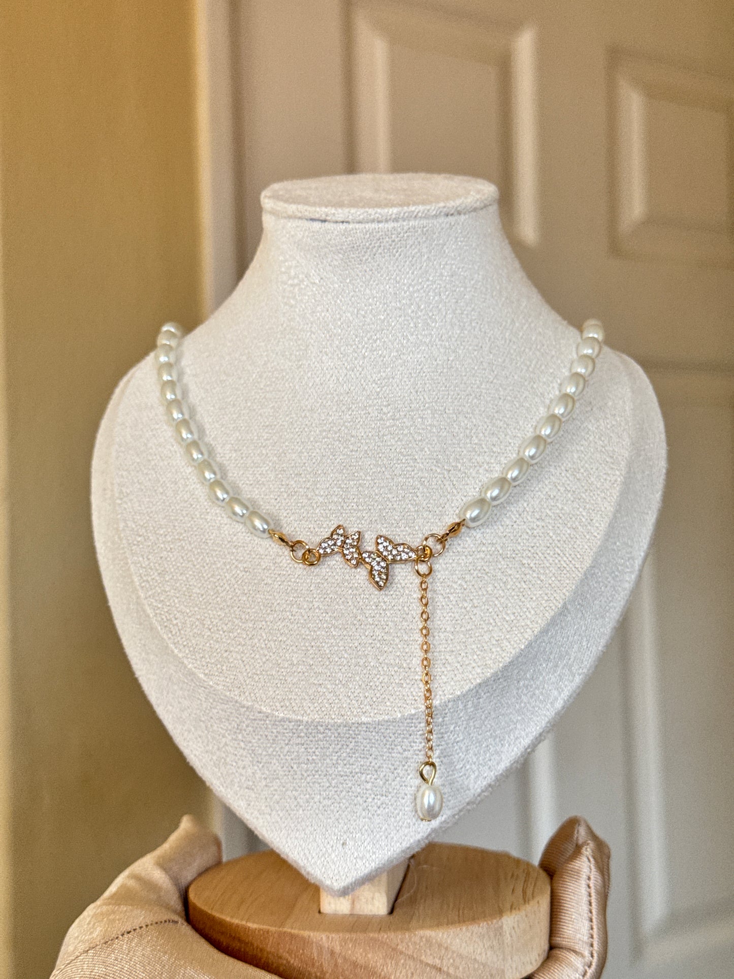 Pearl Butterfly necklace