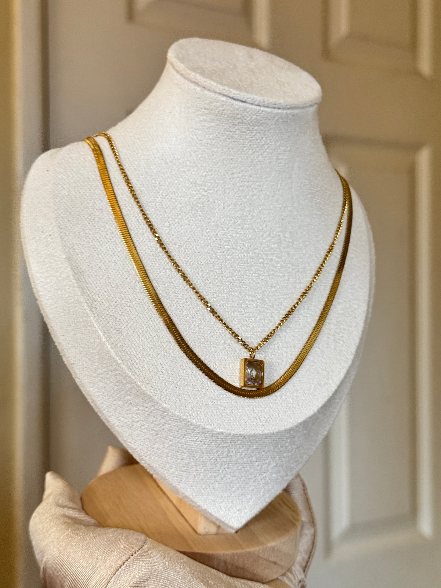 Two Piece Double Layer - Stainless Steel, Unisex Design, Metal Coating