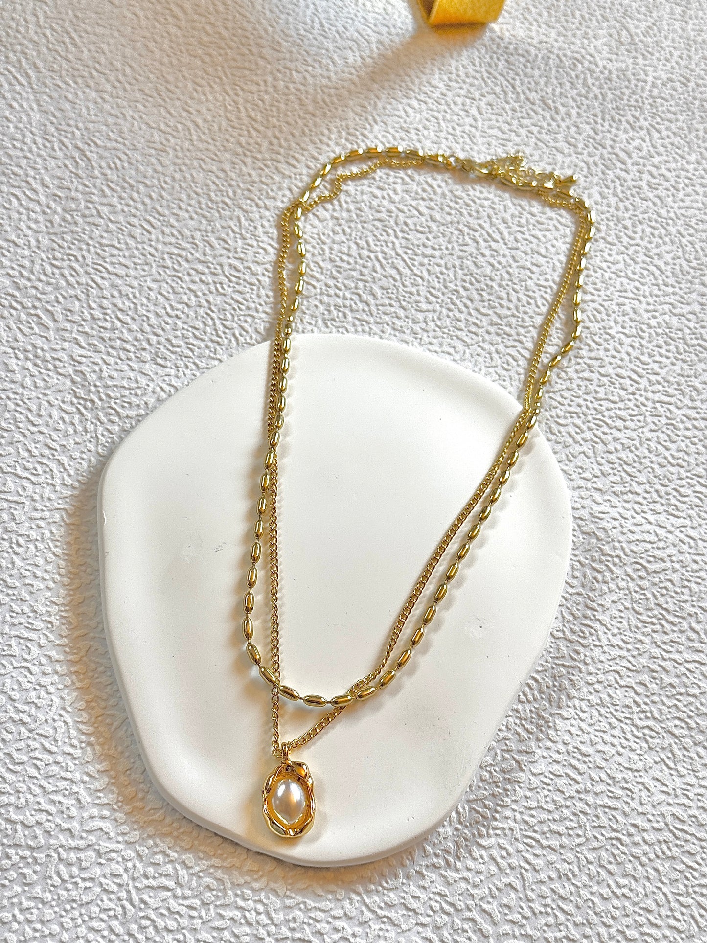 pearl double-layer necklace