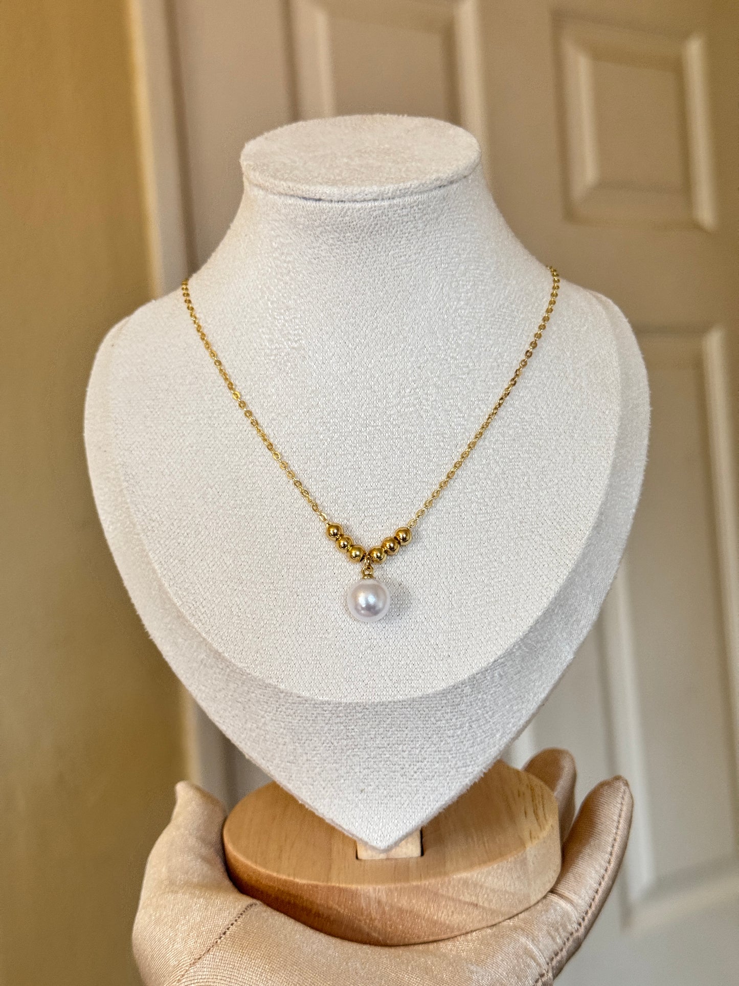 Pearl Stainles Steel Necklace