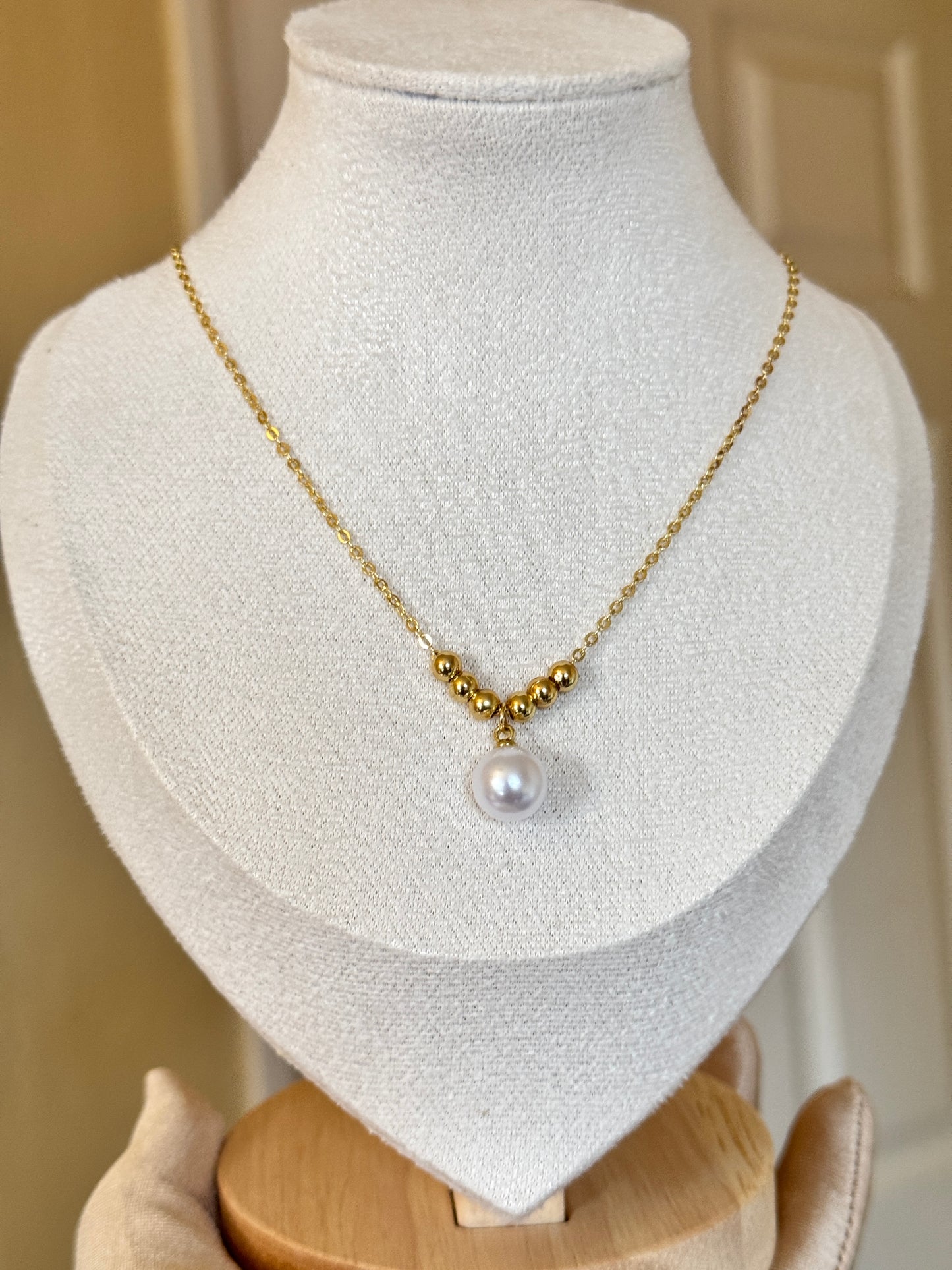 Pearl Stainles Steel Necklace