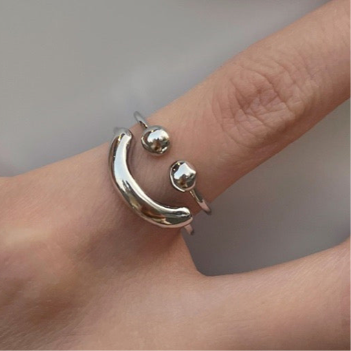 Smile Silver Ring
