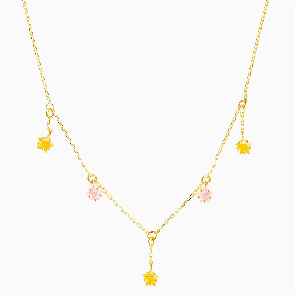 five-pointed star necklace 18K gold non-fading jewelry