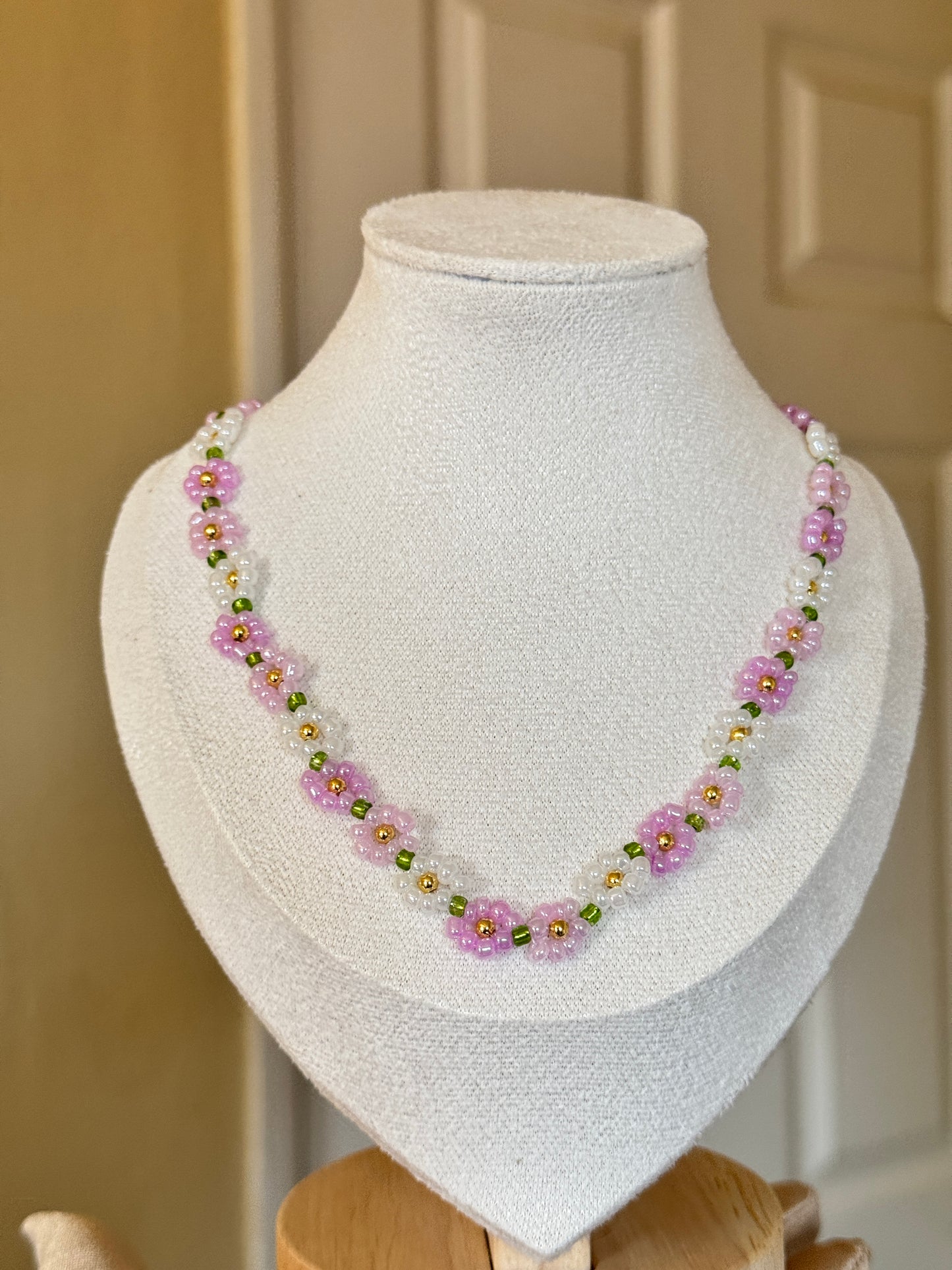 Flower design beaded Necklace