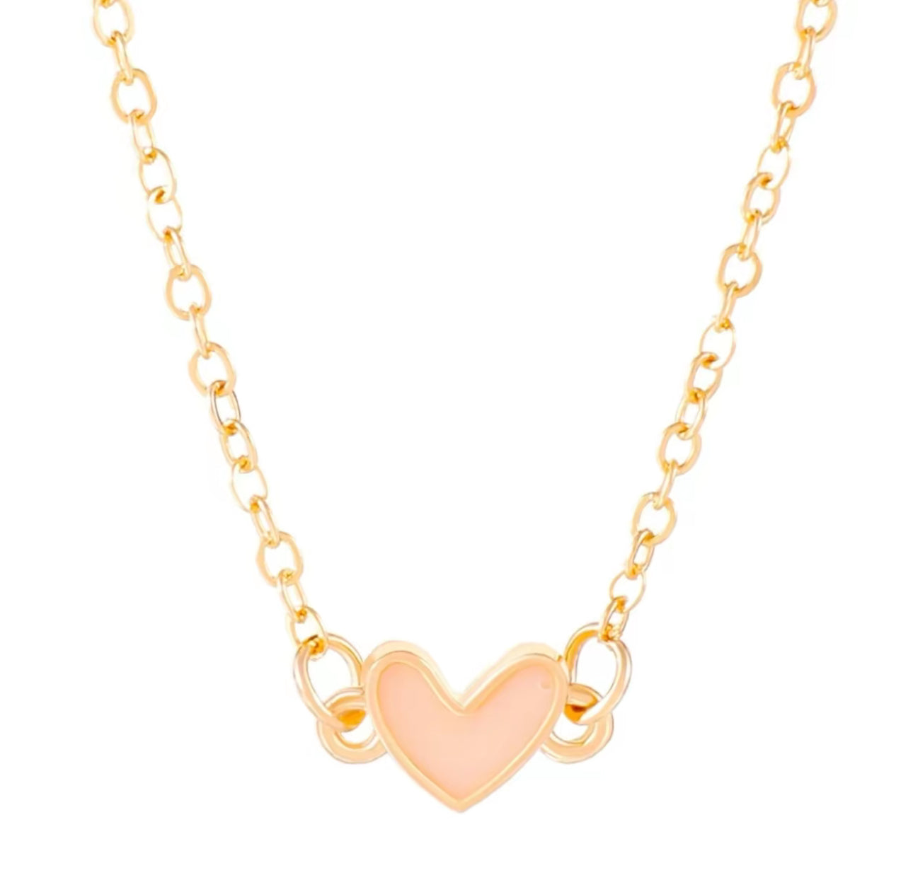 Simple Love Necklace and Bracelet Set for Women