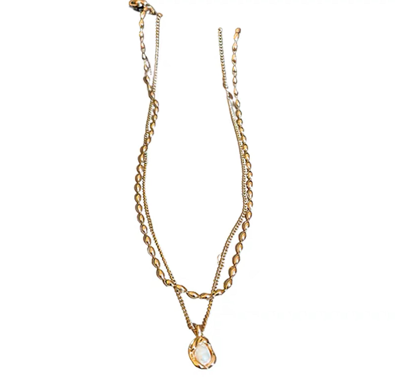 pearl double-layer necklace