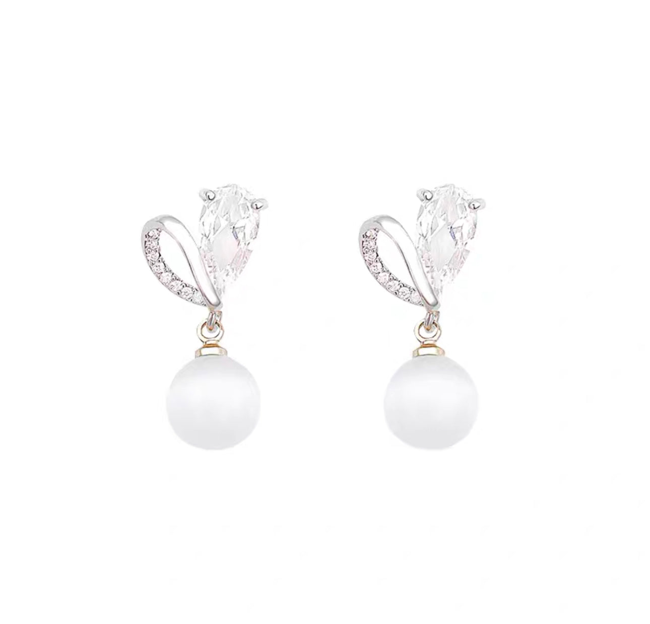Heart Shaped Stone Exquisite Earrings for Women