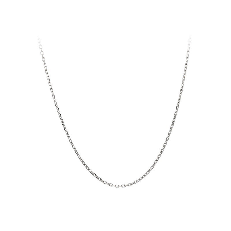 Single Silver chain clavicle chain