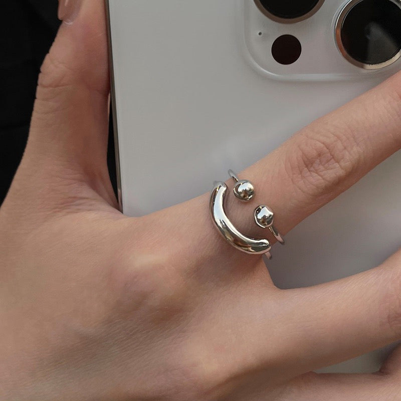 Smile Silver Ring