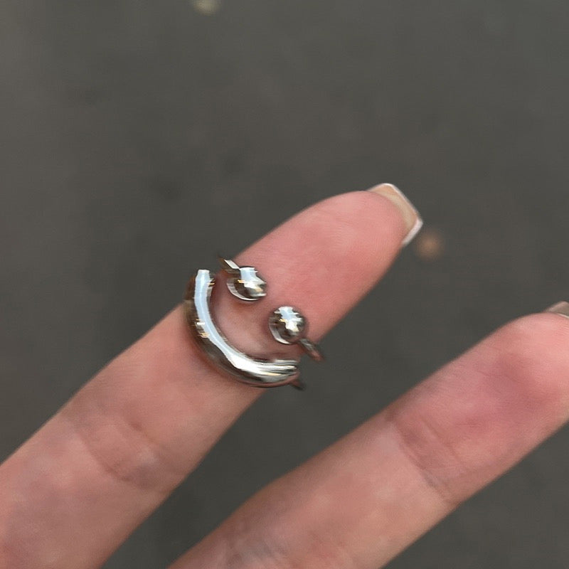 Smile Silver Ring