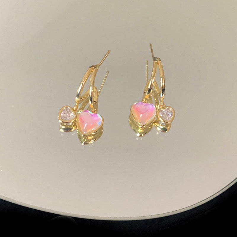 Colorful Little Heart earrings