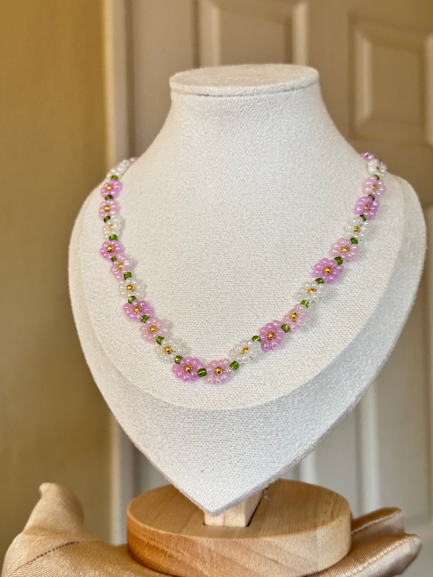 Flower design beaded Necklace