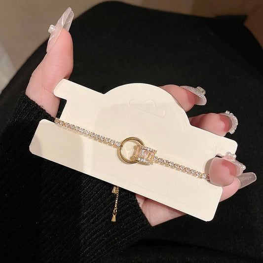Minimalist Gold zircon Bracelet