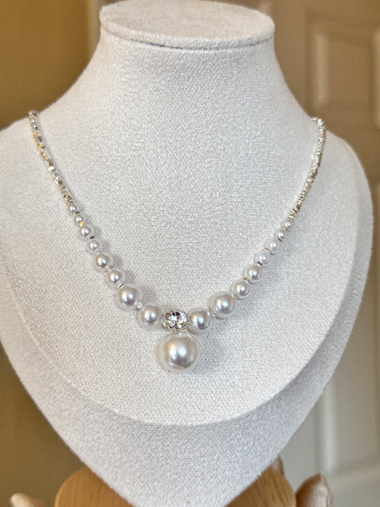 Pearl Silver beads Necklace