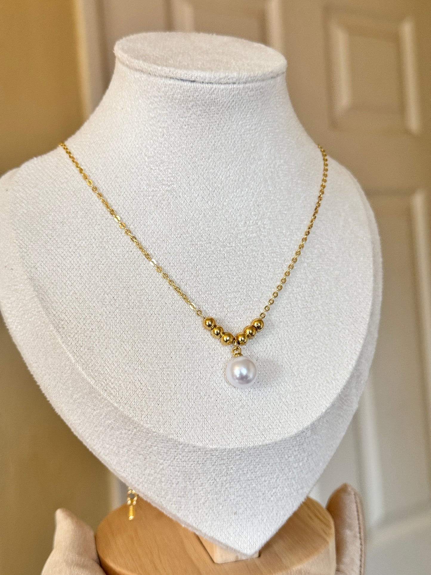 Pearl Stainles Steel Necklace