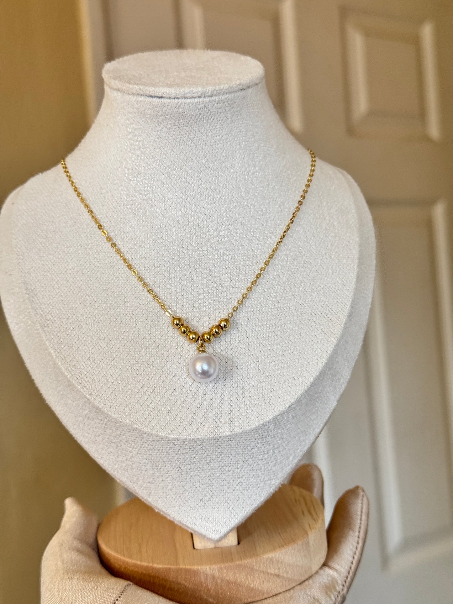 Pearl Stainles Steel Necklace