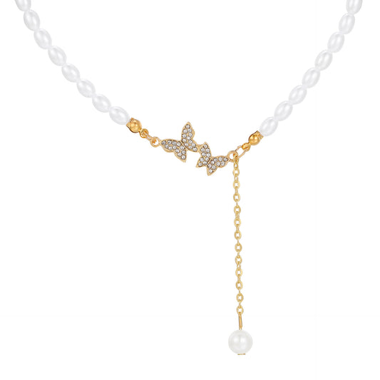 Pearl Butterfly necklace