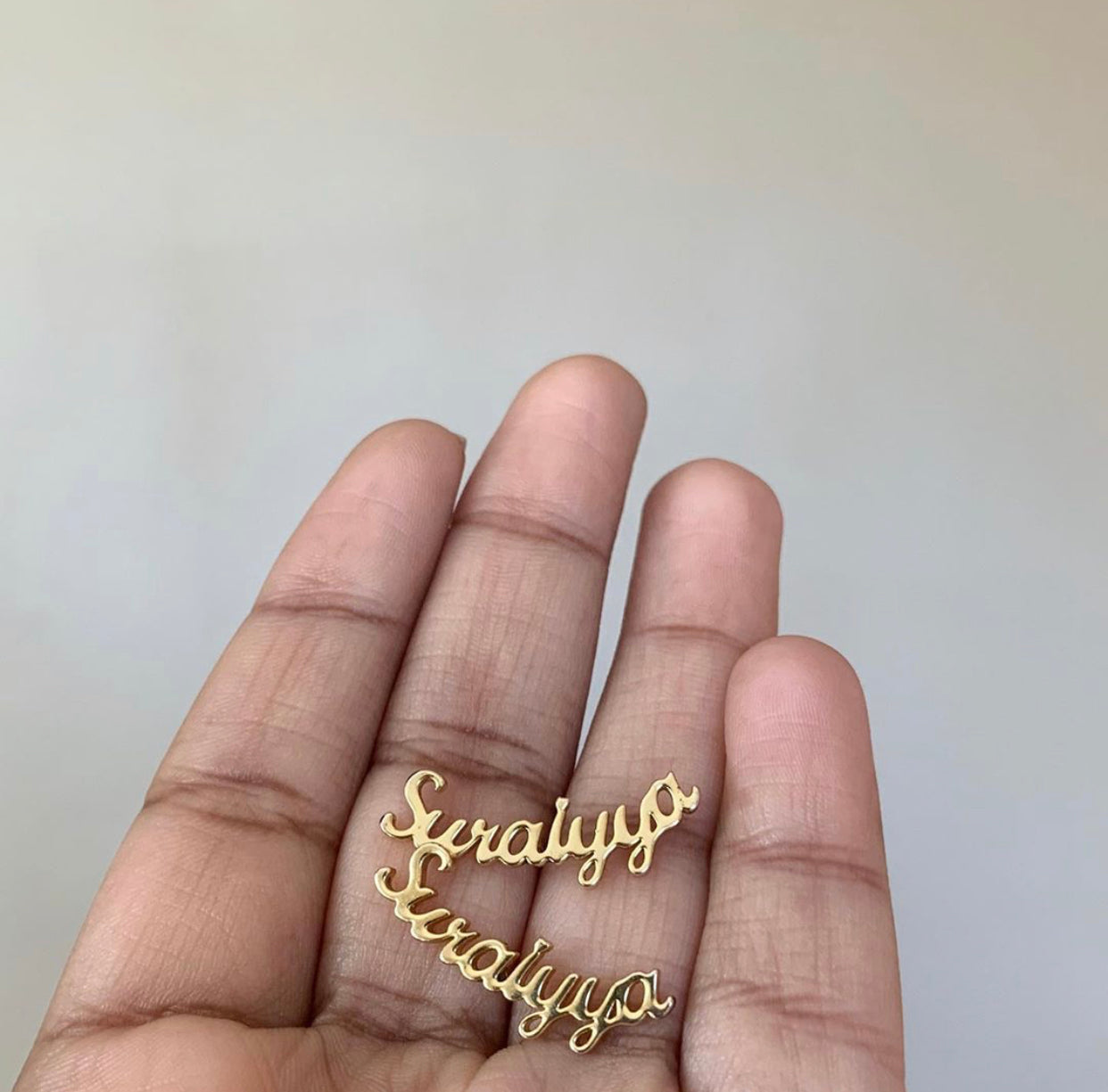 Custom Name Stud Earrings