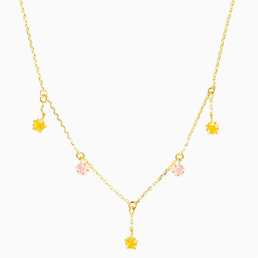 five-pointed star necklace 18K gold non-fading jewelry