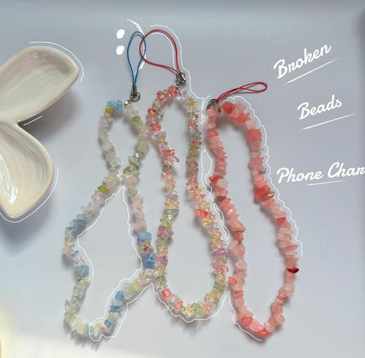 Broken Beads Phone Charm