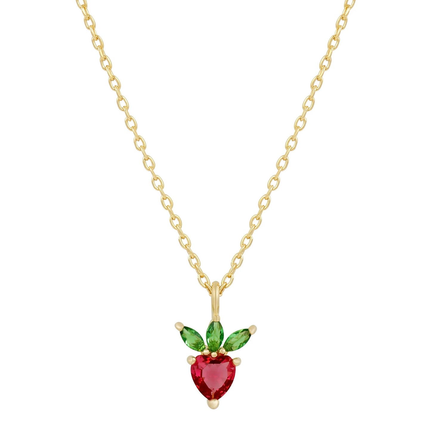 Colored Zirconia Fruit Necklace