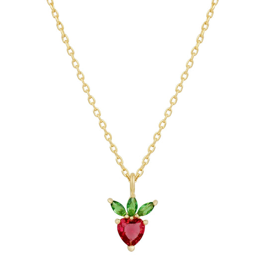 Colored Zirconia Fruit Necklace