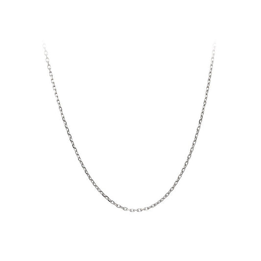 Single Silver chain clavicle chain