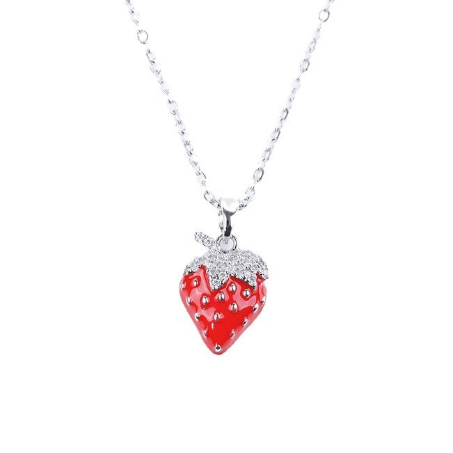 strawberry zircon Necklace